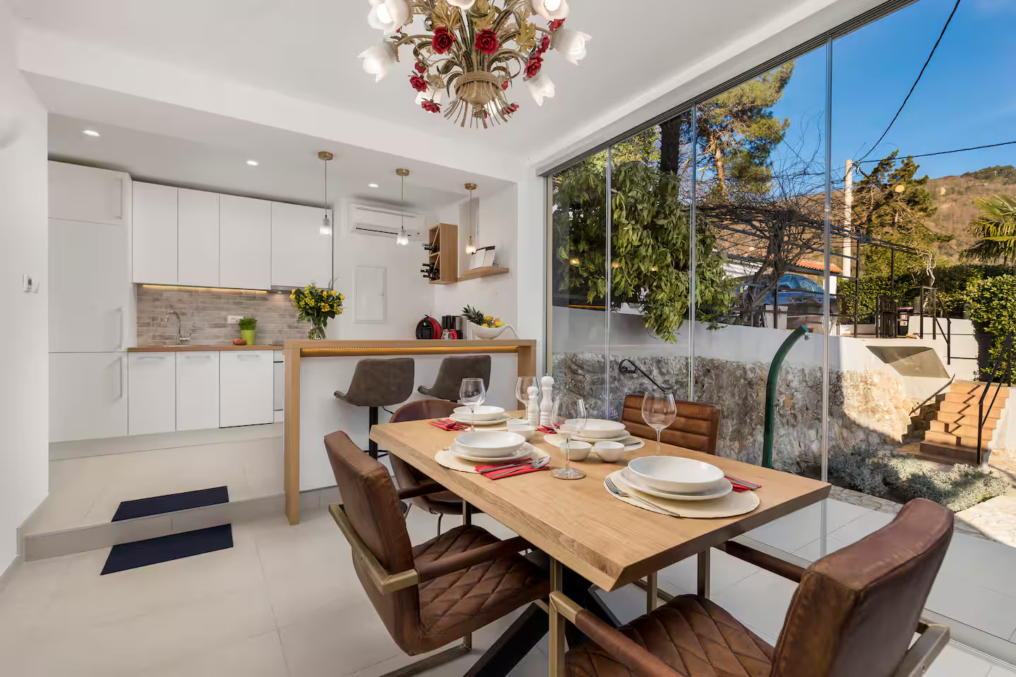 Front view of the house